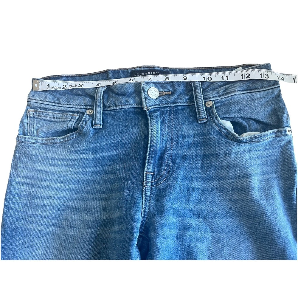 Lucky Brand Los Angeles Est 1990 Women Blue Jeans Size 4/27 Low Rise Crop Lolita - Picture 8 of 8